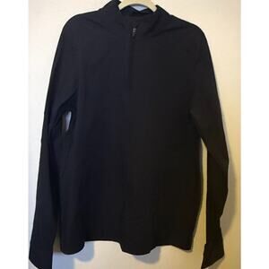 Under Armour Mens ColdGear Black ¼ Zip Pullover Long Sleeve Athletic Shirt Large